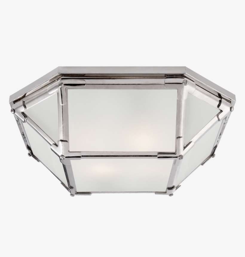 Morris Flush Mount In Polished Nickel With Frost - Visual Comfort Sk4008pn-fg Suzanne Kasler Morris 2, transparent png download