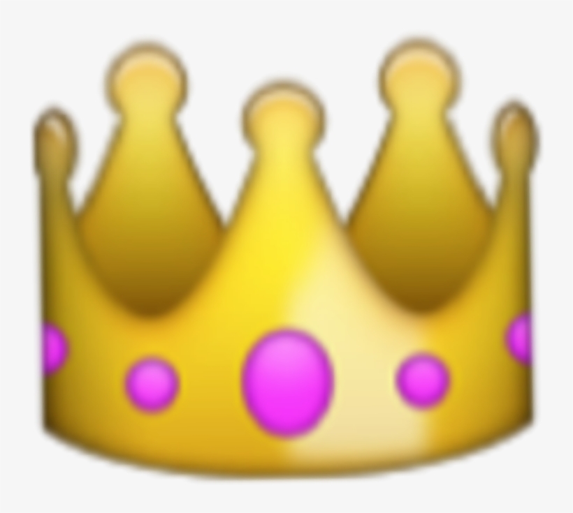 Crownemoji Crown Emoji Emojis Gems Gem Pink Yellow - Emoji Crown, transparent png download