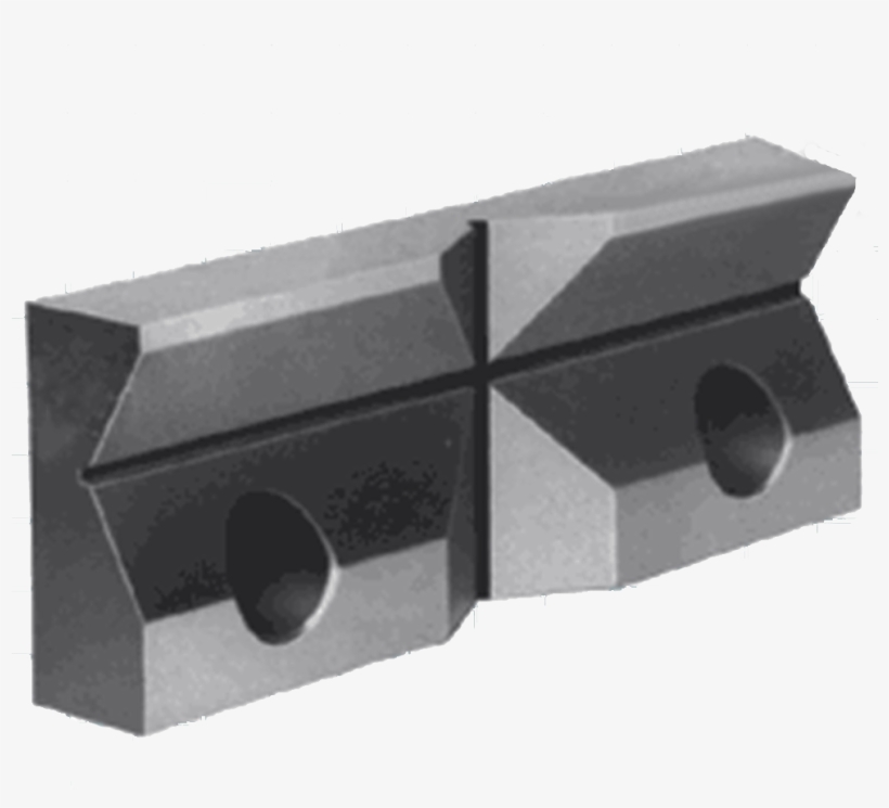 Precision Jaw With Two 120° V Grooves, To Allow Clamping - Jaws, transparent png download