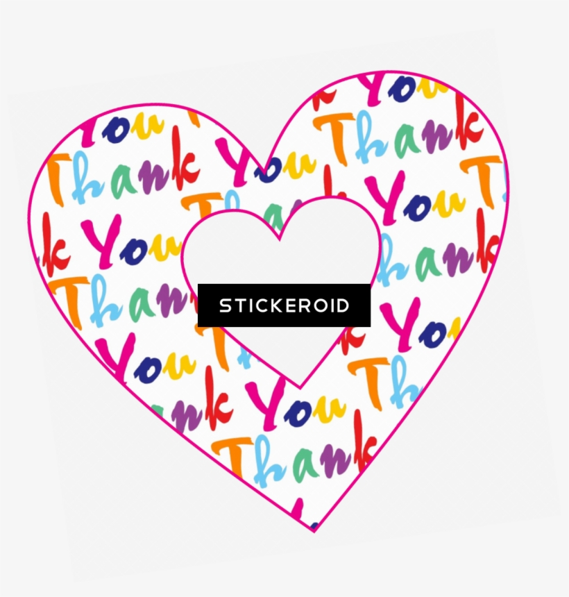Thank You - Heart, transparent png download