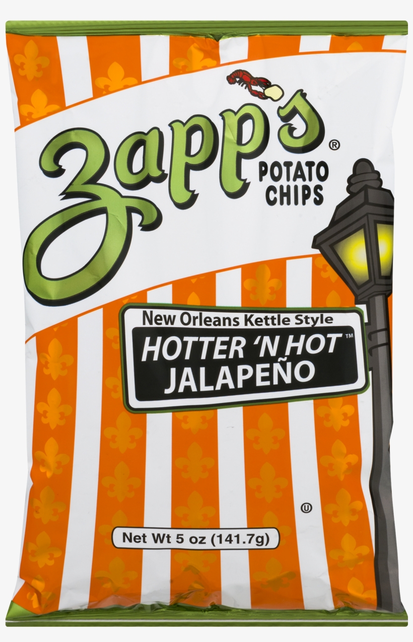Zapp's New Orleans Kettle Style Potato Chips, Hotter, transparent png download