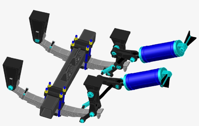Tractor Truck,trailer,air Bag - Axle Lift Mechanical Suspension, transparent png download