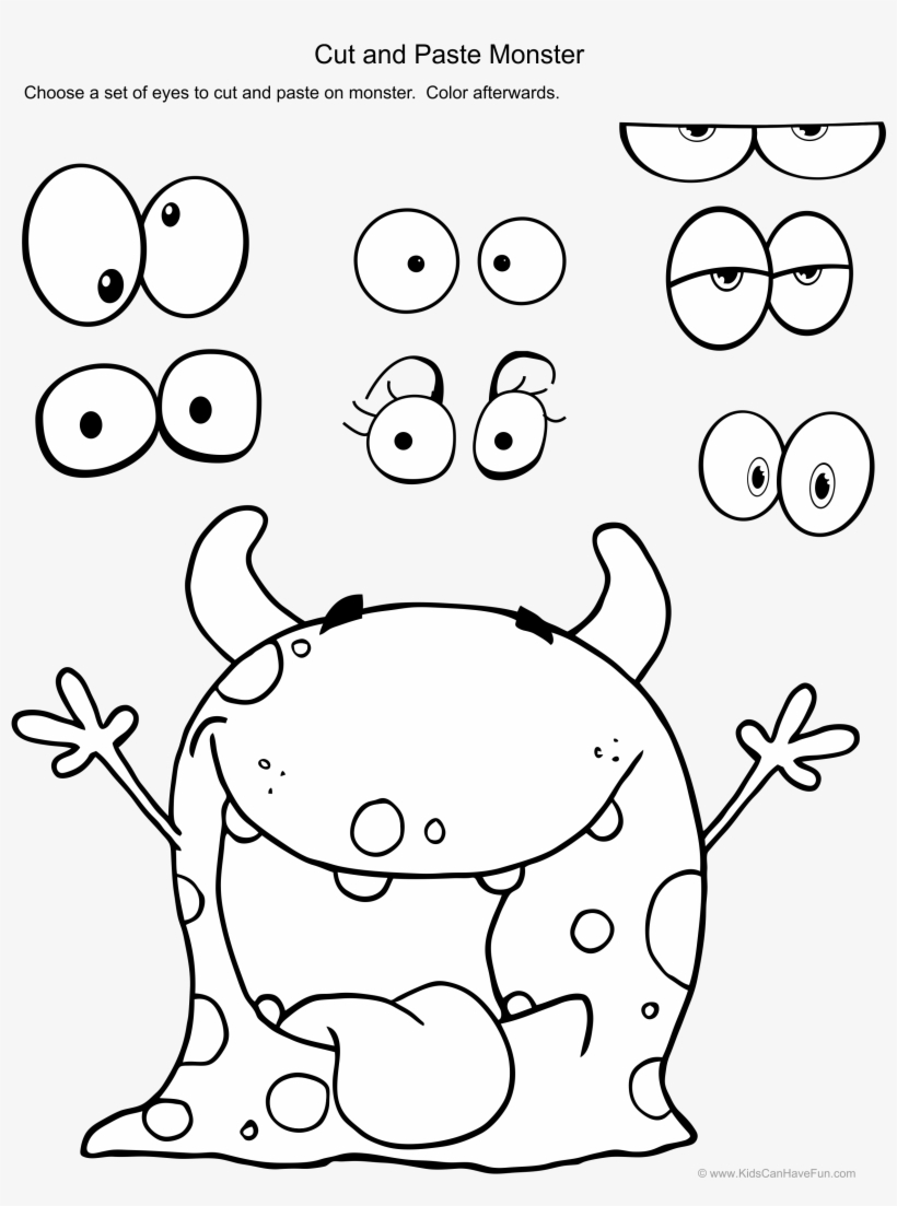 Svg Transparent Cut And Paste Lots Of Items Kiusaaminen - Cut And Paste Monster, transparent png download