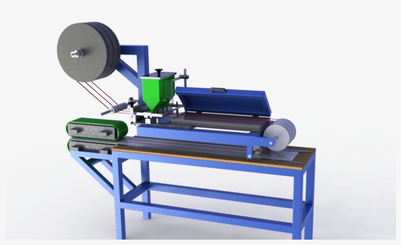 Şerit Bant Yapıştırma Makinası - Taping Machine 3d Model, transparent png download