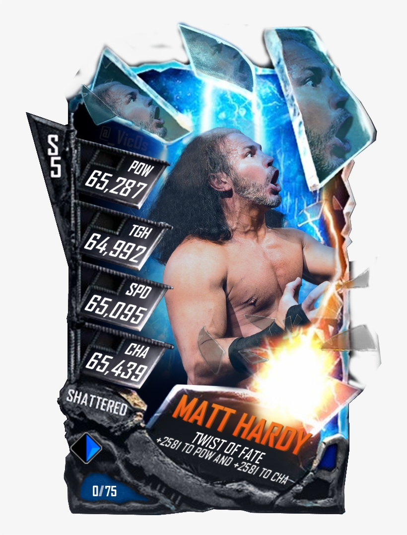 #woken, Yet #broken, Matt Hardy - Wwe Supercard Shattered Pro, transparent png download