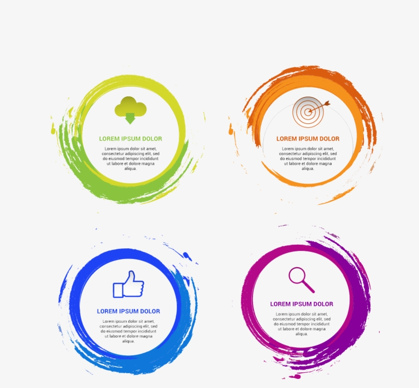 Watercolor Circle Png Image Free Download Photo - Vecteur Graphique Design, transparent png download