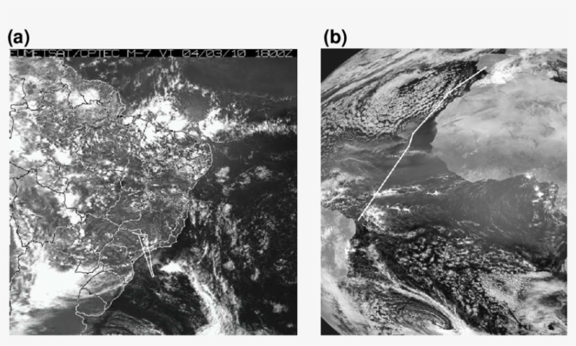 Meteosat-8 Vis Images With Dial Flight Paths Indicated - Monochrome, transparent png download
