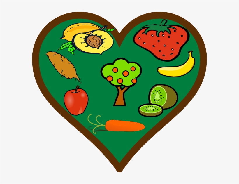 How To Set Use Fruit Heart Clipart, transparent png download