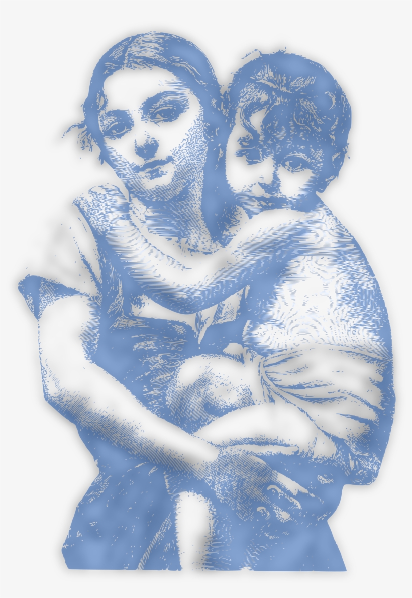 This Free Icons Png Design Of Vintage Woman With Child, transparent png download