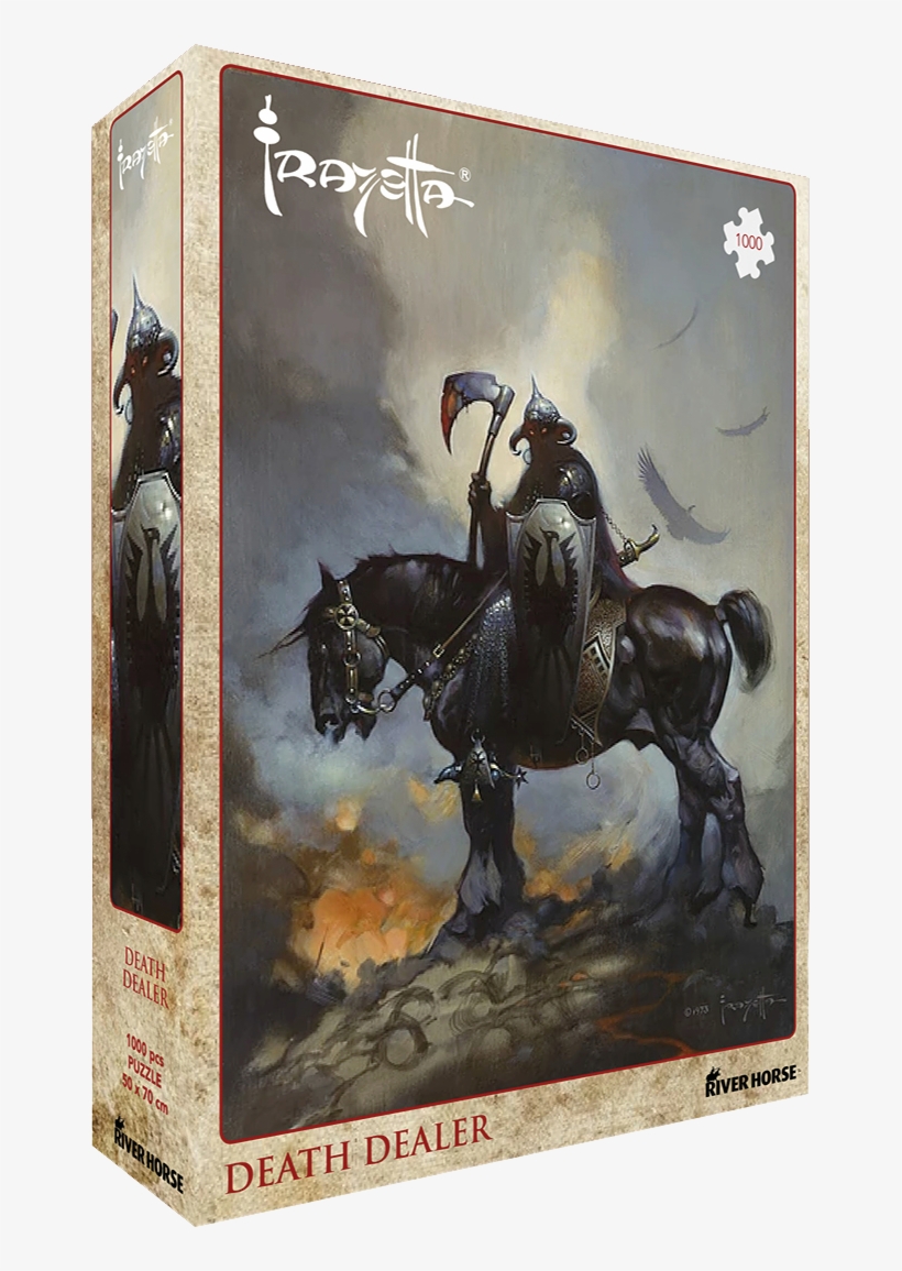 Jigsaw Puzzle Featuring Frazetta Death Dealer - Frank Frazetta's Death Dealer 1 6, transparent png download