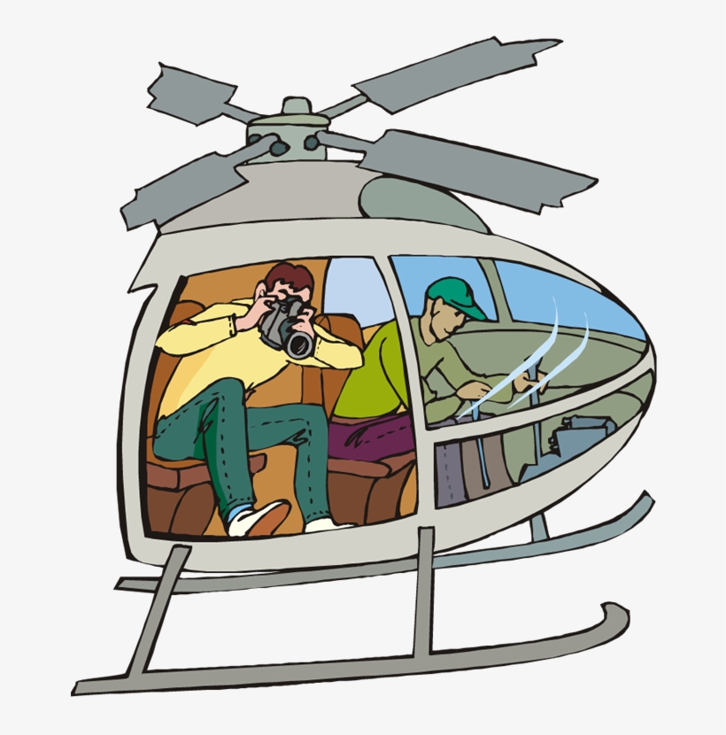 Court - News Helicopter Cartoon, transparent png download