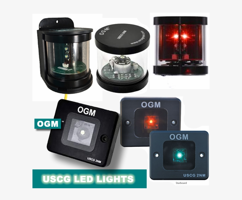 Ogm Full Line Of Led Navigation Lights For Workboats - Led Navigation Lights, transparent png download
