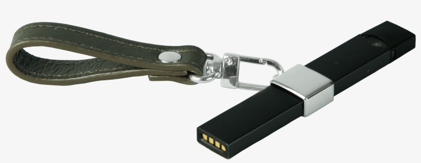 Green Leather Juul Keychain - Leather, transparent png download