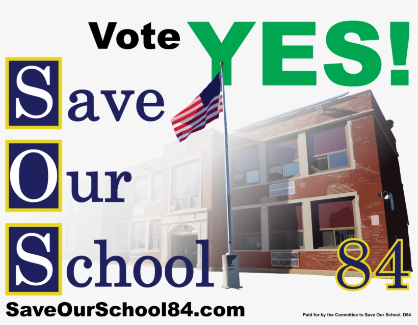 Show Your Support Of Rockdale School District 84 By - School, transparent png download