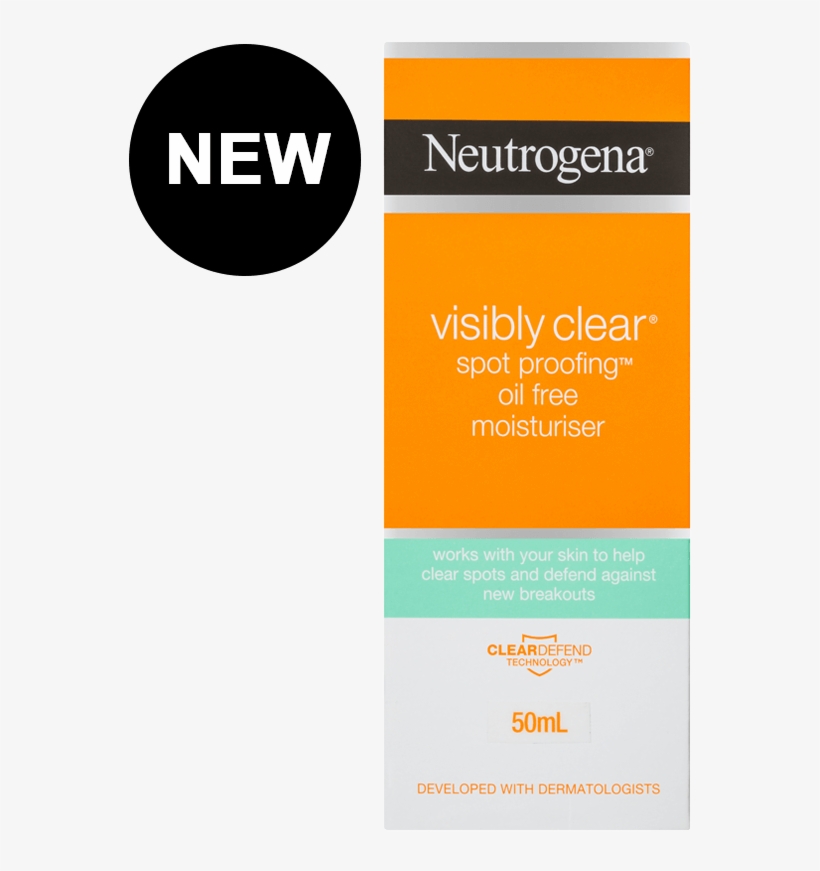 Visibly Clear Spot Proofing Oil Free Moisturising New - Neutrogena Visibly Clear Mask, transparent png download