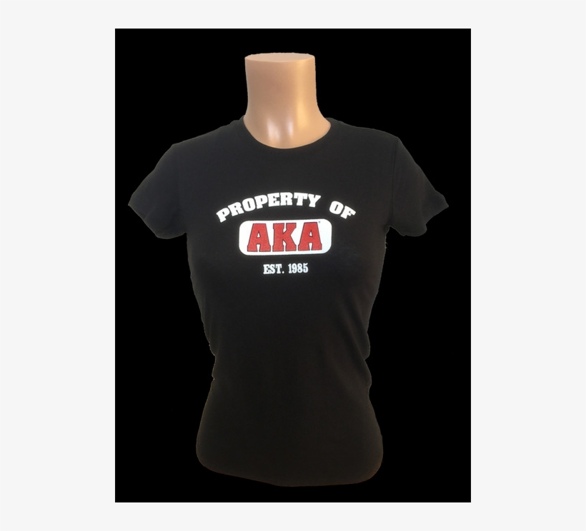 Women's Property Of Aka Black T Shirt Is Printed On - Active Shirt, transparent png download