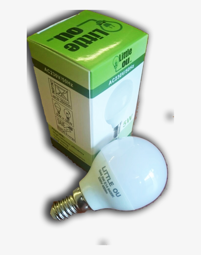 Little Ou 5watt Golfball - Compact Fluorescent Lamp, transparent png download