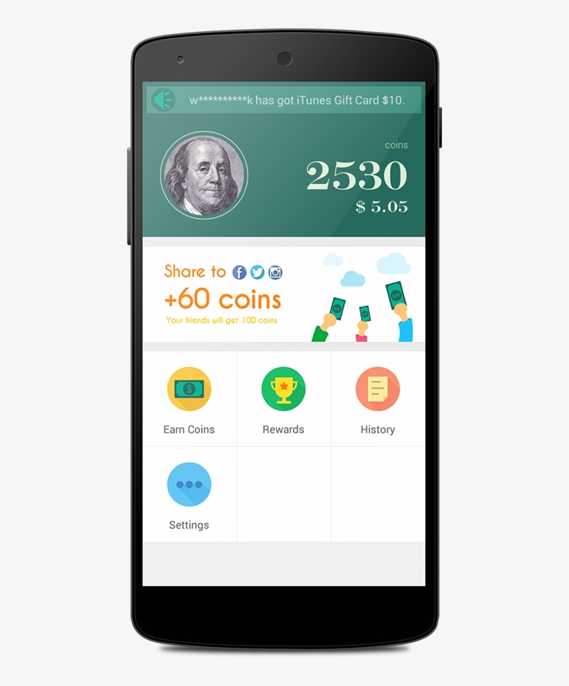 Gift Wallet Main Screen, transparent png download