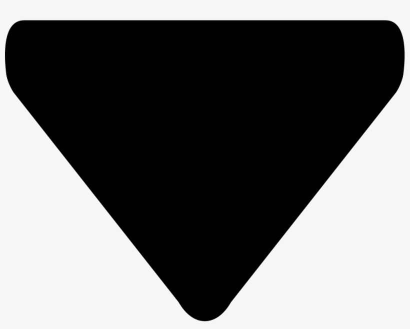 Triangular Black Arrow Pointing Down Comments - Costa Rica, transparent png download