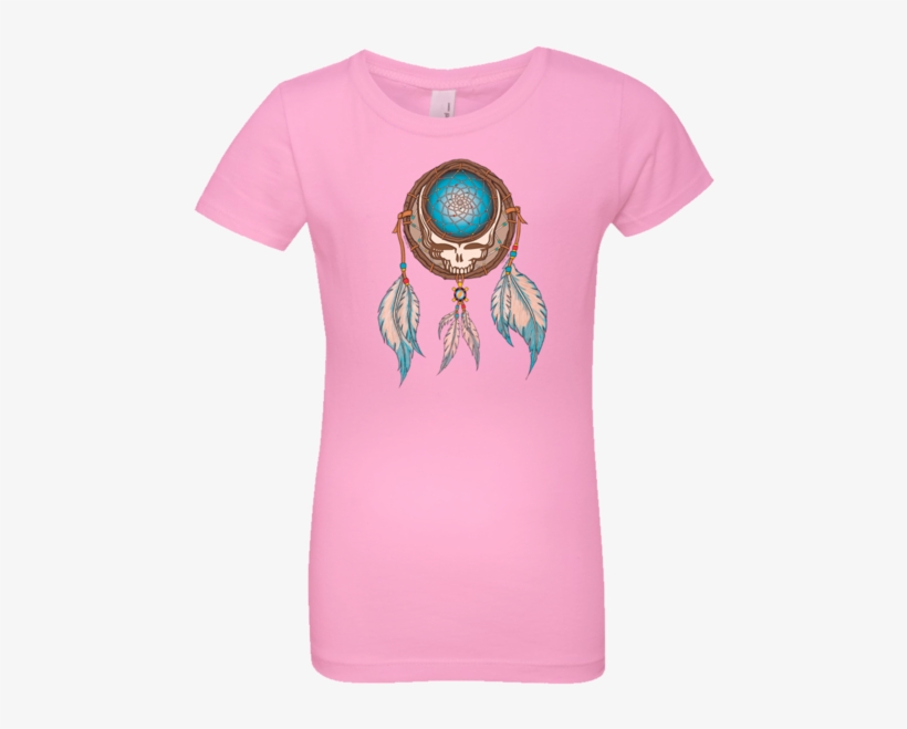 Grateful Dead Steal Your Face Skull In A Dream Catcher - Grateful Dead Wind Chimes Ikon Mens Gentle Long Sleeve, transparent png download