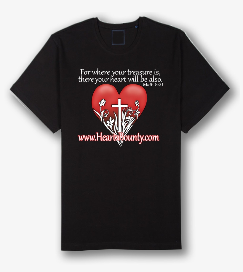 Black Hearts Bounty T-shirt - Active Shirt, transparent png download
