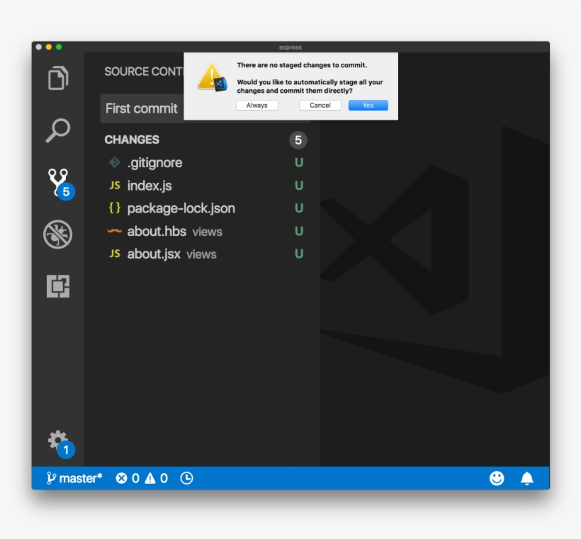 Create The First Commit By Writing A Text Message And - Git, transparent png download