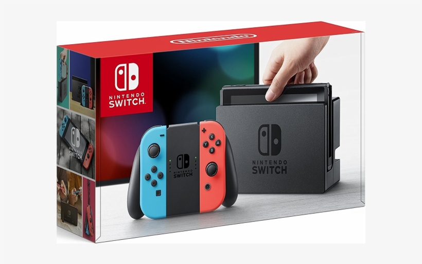 Nintendo Switch Console - Nintendo Switch Console With Joy-con - 32 Gb - Neon, transparent png download