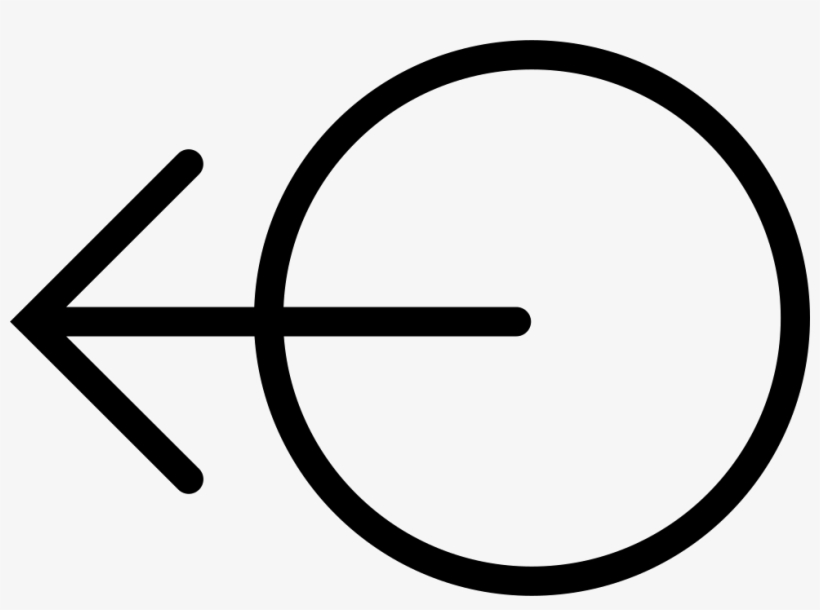 Arrow Pointing Left And Circle Comments - Icon, transparent png download