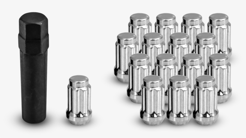 Atv/utv Small Diameter Spline Lug Nuts Chrome, transparent png download