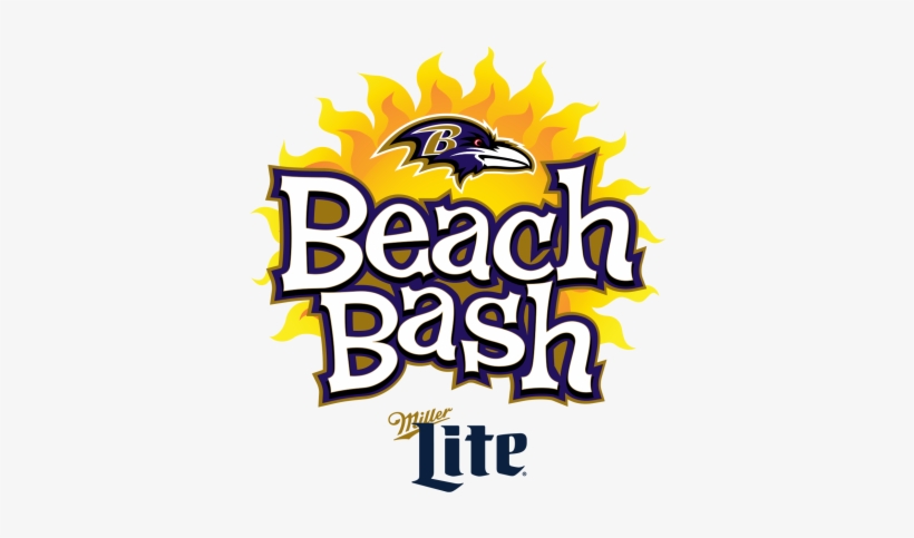Flock To The Beach With The Ravens For Our 8th Annual - Ravens Beach Bash, transparent png download