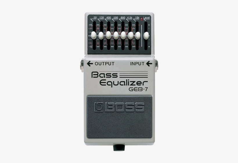 Boss Geb-7 Bass Equalizer Pedal - Boss Boss Geb-7 Bass Graphic Eq Equalizer Pedal, transparent png download