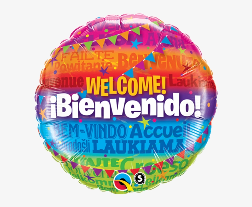 Globo Bienvenido 46 Cm - Qualatex 18 Inch Round Foil Balloon - Welcome Home, transparent png download