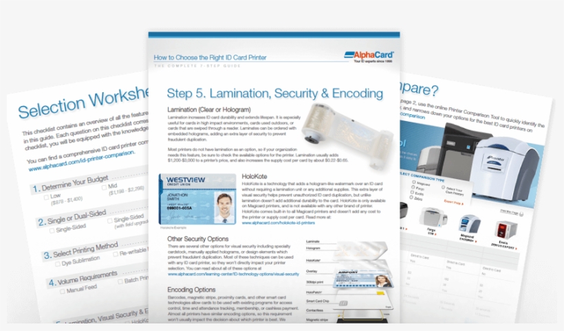 Buyer's Guide To Id Card Printers - Card Printer, transparent png download