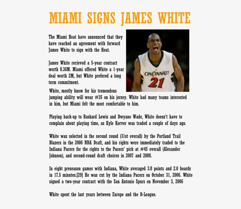 Image - James White Nba, transparent png download