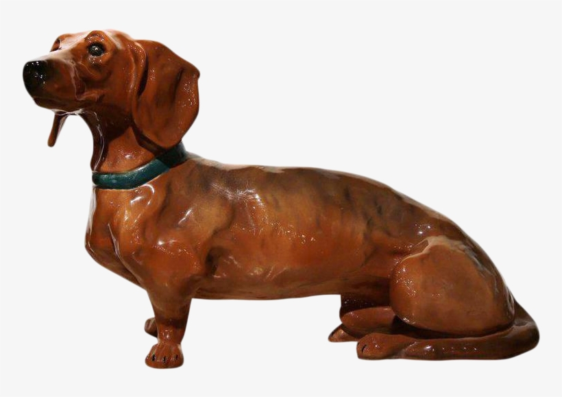 Exquisite Early 20th Century French Hand Painted Faience - Dog, transparent png download