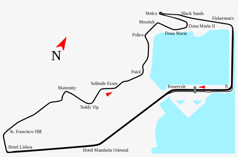 Macau Grand Prix Track, transparent png download