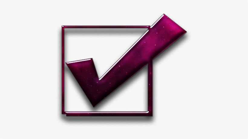 018856 Glossy Space Icon Symbols Shapes Check Mark6 - Check Mark, transparent png download