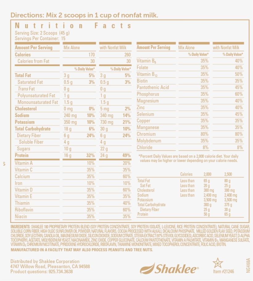 For A Text Listing Of Ingredients In Any Shaklee Product, - Shaklee 180 Energizing Smoothee Chocolate, transparent png download