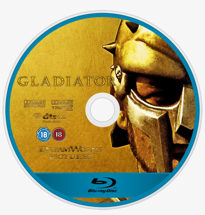 Gladiator Bluray Disc Image - Gladiator Bluray Disc, transparent png download