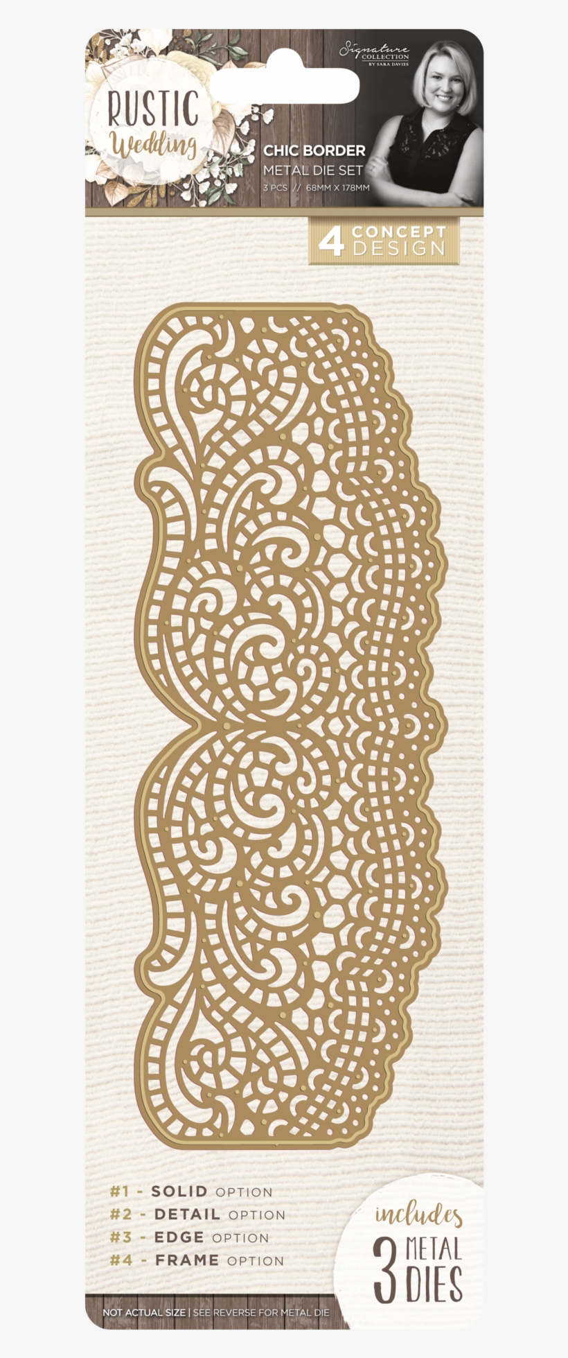 Rustic Wedding Metal Die - Crafter's Companion Rustic Wedding Dies, transparent png download