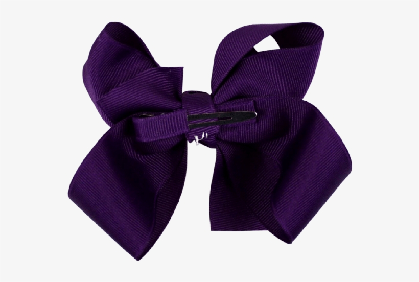 Solid Royal Purple Single Layer Bow - Formal Wear, transparent png download
