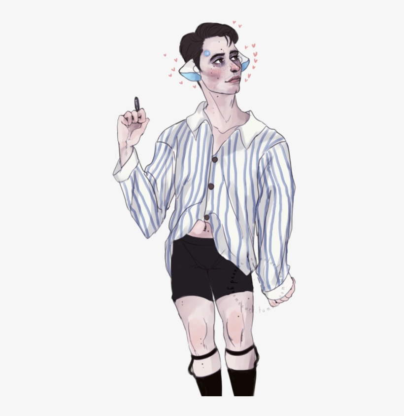 My Friend Got Me Hooked On The Idea Of Chobits Dbh - Fashion Illustration, transparent png download