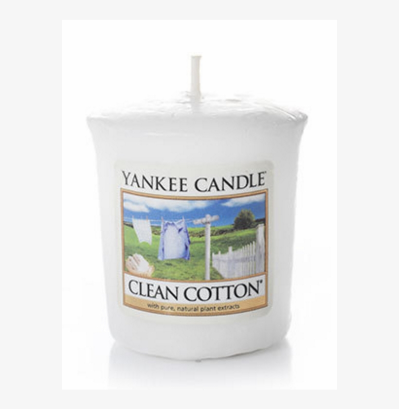 Yankee Candle Classic Mini Clean Cotton Candle - Yankee Candle Clean Cotton Votive Candle, transparent png download
