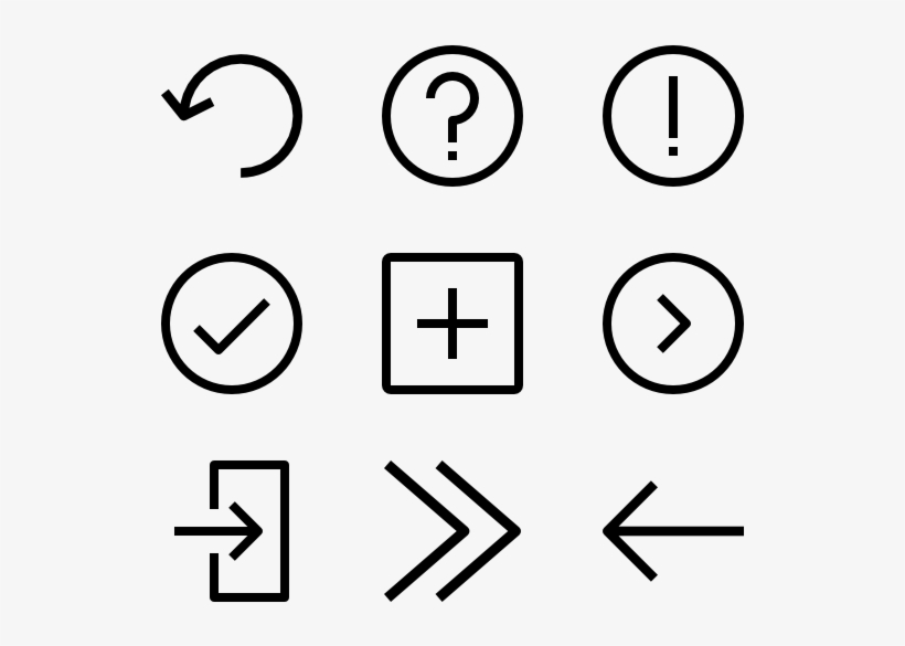 Arrow - Contact Icons Png, transparent png download