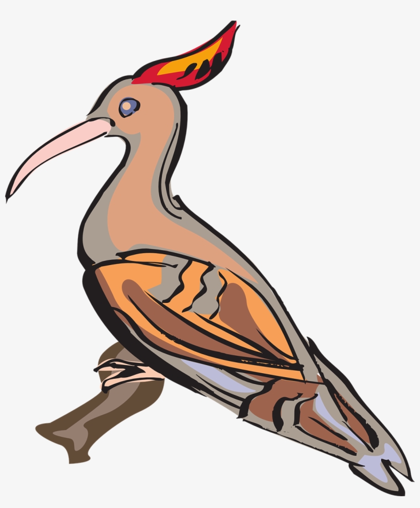 Bird Branch Wings Beak Feathers Png Image - Clip Art, transparent png download
