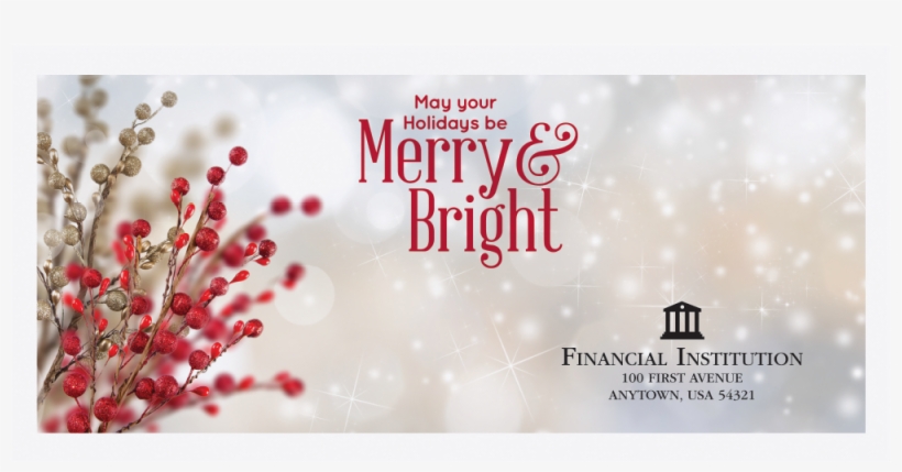 Holiday Drive Up Envelopes Printed Four Color Litho, - Holiday Drive-up Envelopes - Merry & Bright, Design, transparent png download