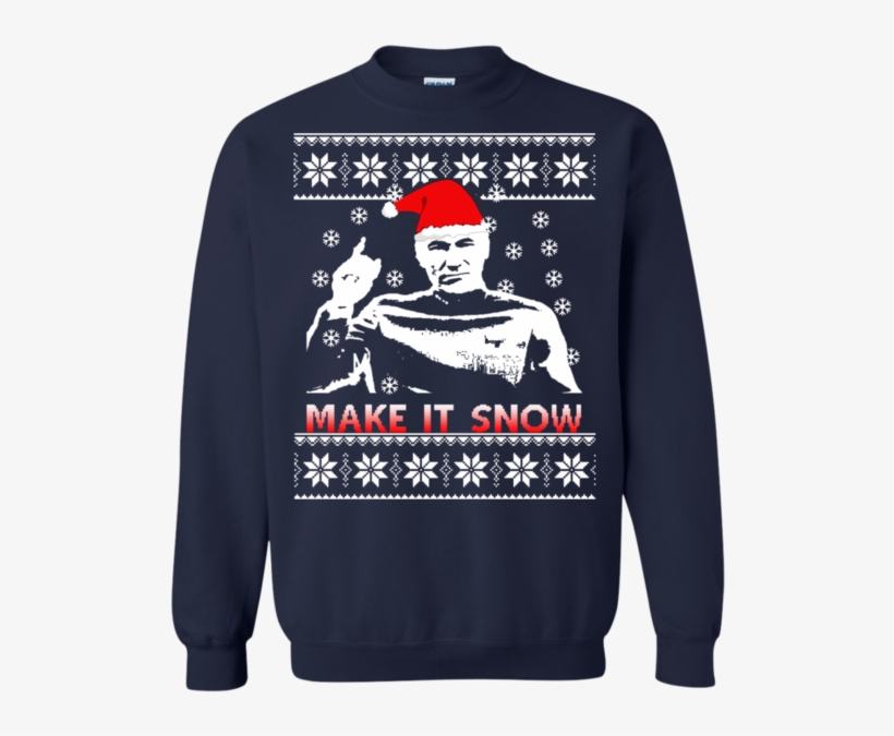 Star Trek Make It Snow Ugly Sweater - Baby Shark Christmas Sweater, transparent png download