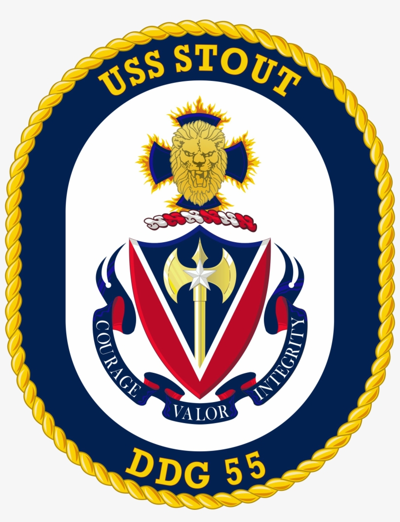 Family Crest - Uss Stout Ddg 55 Symbol, transparent png download