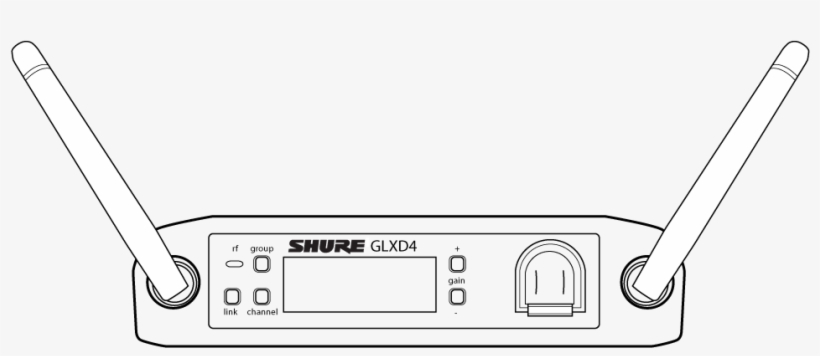 Glxd4 Receiver Controls And Connectors - Gadget, transparent png download