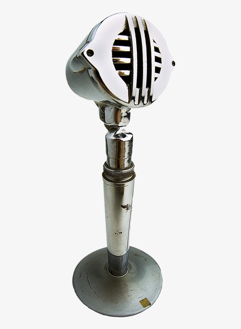 Retro Microphone On Stand Png Image - Microphone, transparent png download